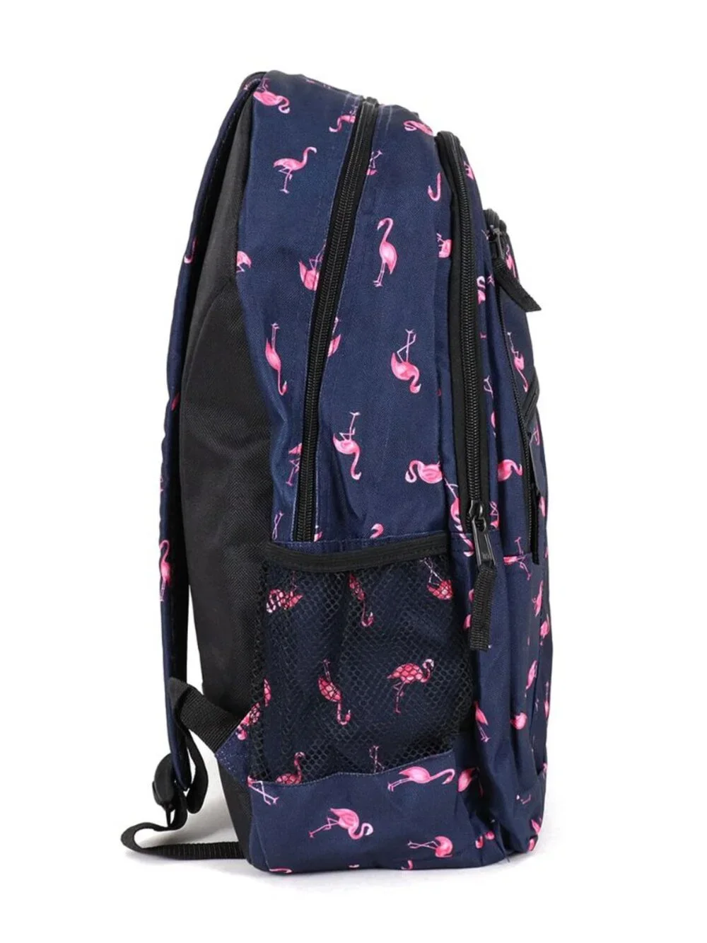 Flamingo -Navy & Pink Backpack/ Laptop Bag / School Bag- Multi-Compartment - NWT